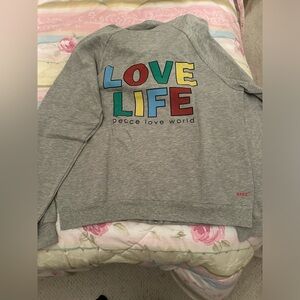 Peace love world full sip hoodie